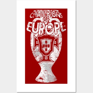 Champions of Europe (white design) Posters and Art